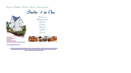 Studio 5 in one - Kosmetik, Fußpflege, Solarium, Nagelstudio